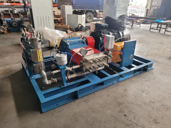 40-185MPa Ultra High Pressure Plunger Pump High Pressure Water Blasting Pump